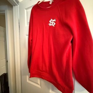 Kros Strain Brewing Bella Canvas Vibrant Red Womens Crew Neck Sweatshit